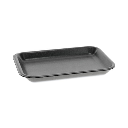 Pactiv Supermarket Trays, No 2, 8.2 x 5.7 x 0.91, Black, PK500 PK 0TFB00200000